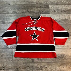 Vintage K1 Sportswear Generals Red Black White Hockey Jersey #6 Men's Size Large